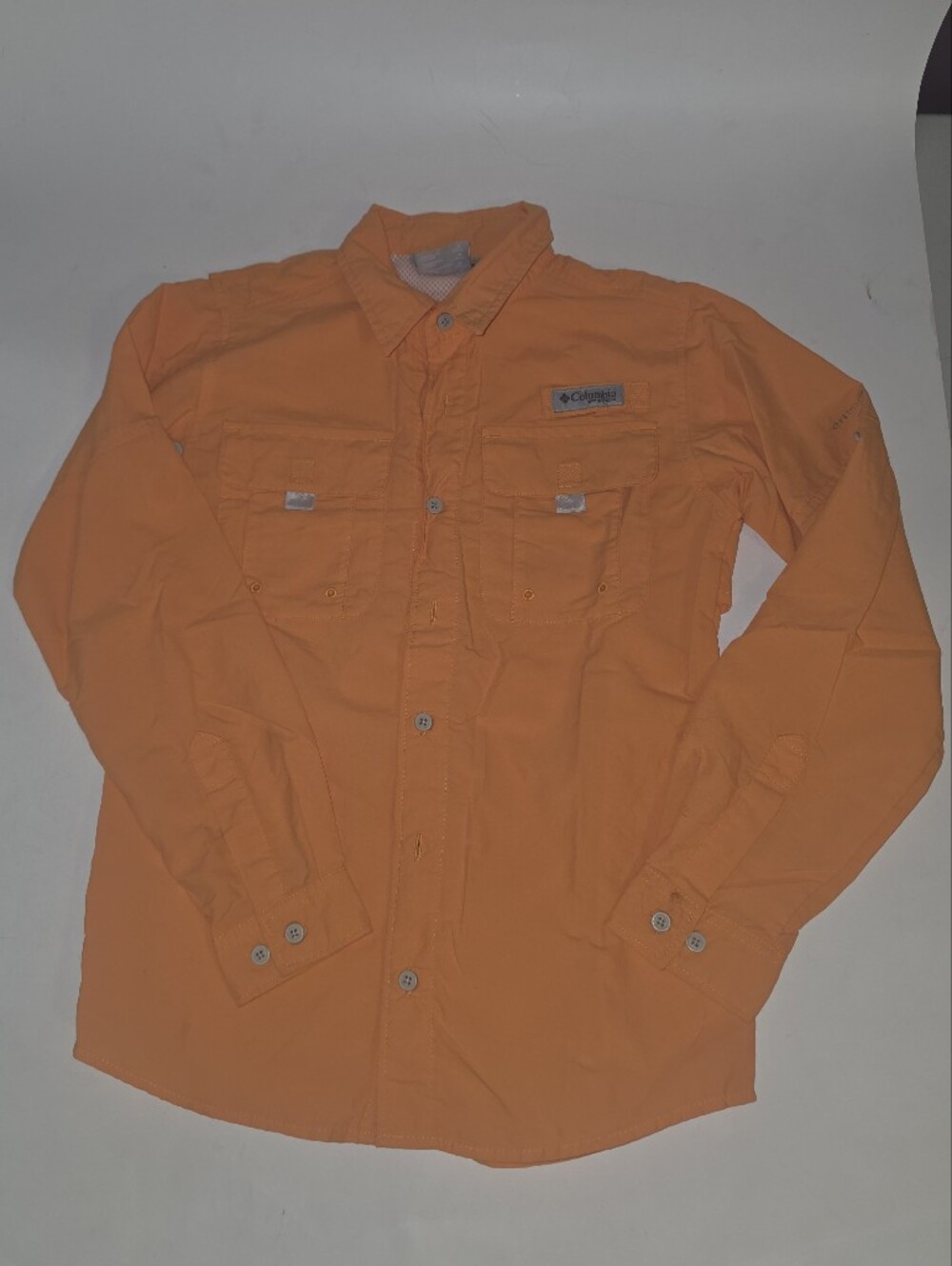 Kids Columbia PFG Omni Shade Shirt Size M(10/12) Orange
